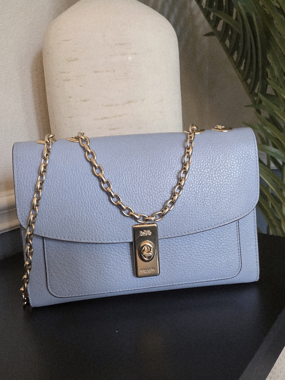 Coach Lane Shoulder Bag in Powder Blue Color Block